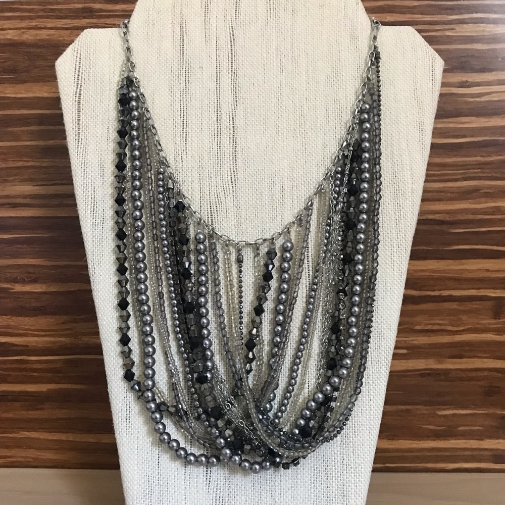 Statement Bib Necklace with 30 strands